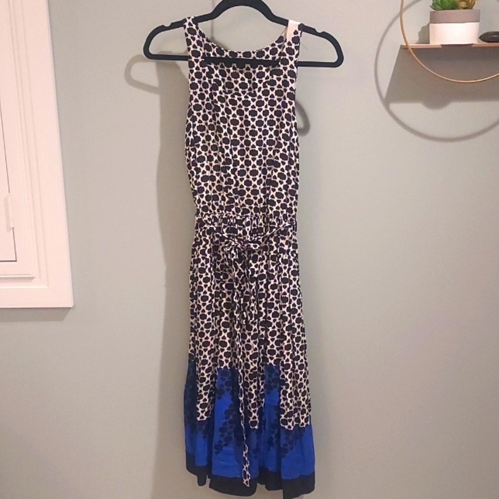 Lavand. Black,white, and blue sleeveless dress. Size xs